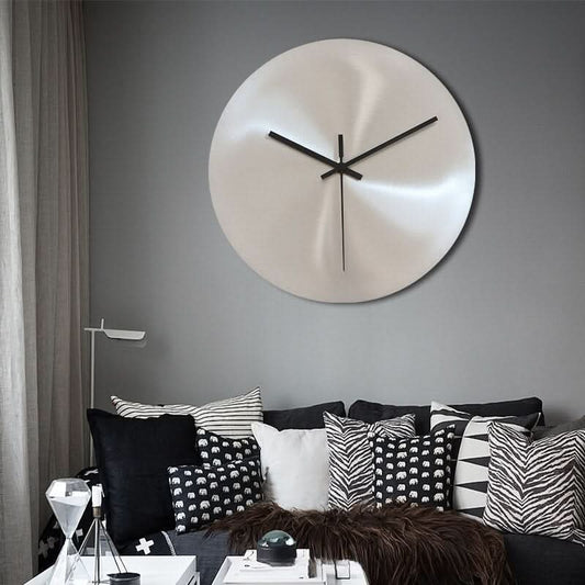 Minimalist Matte Metal Wall Clock