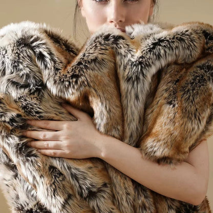 Luxurious Faux Fur Throw Blanket