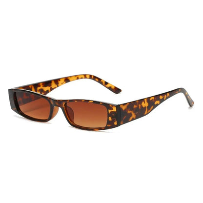 Isla Rectangle Frame Sunglasses | Tinted Lenses Narrow Sunglasses