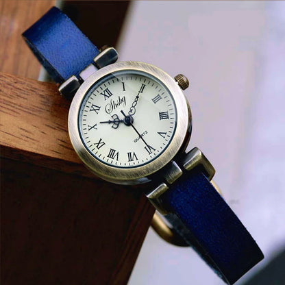 Isla Vintage Wrist Watch | Roman Numerals Round Dial