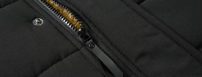 Sebastian Hooded Padded Parka | Fur Trim Relaxed Fit Parka