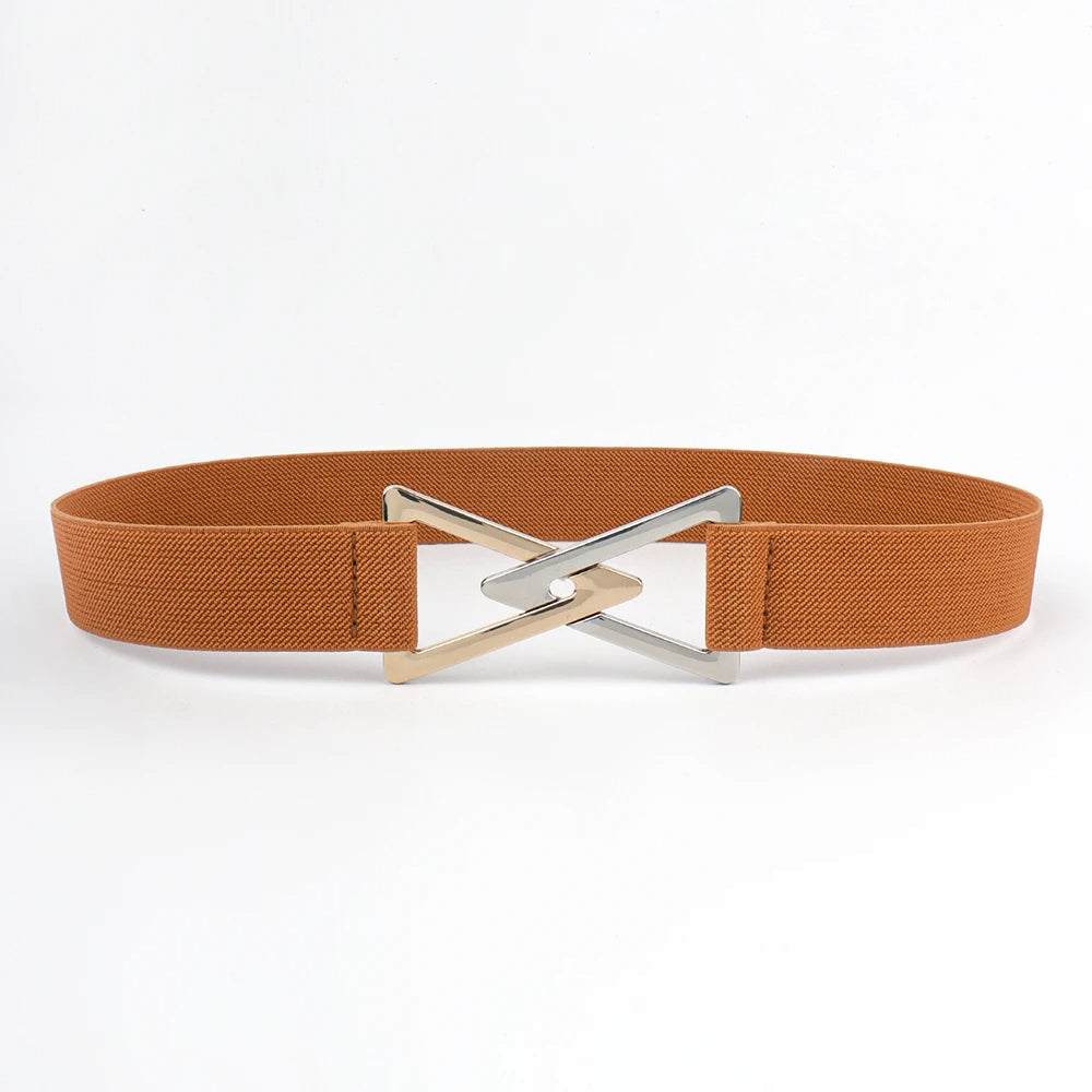 Isla Waist-Cinching Waist Belt | Solid V-Buckle Waist Belt