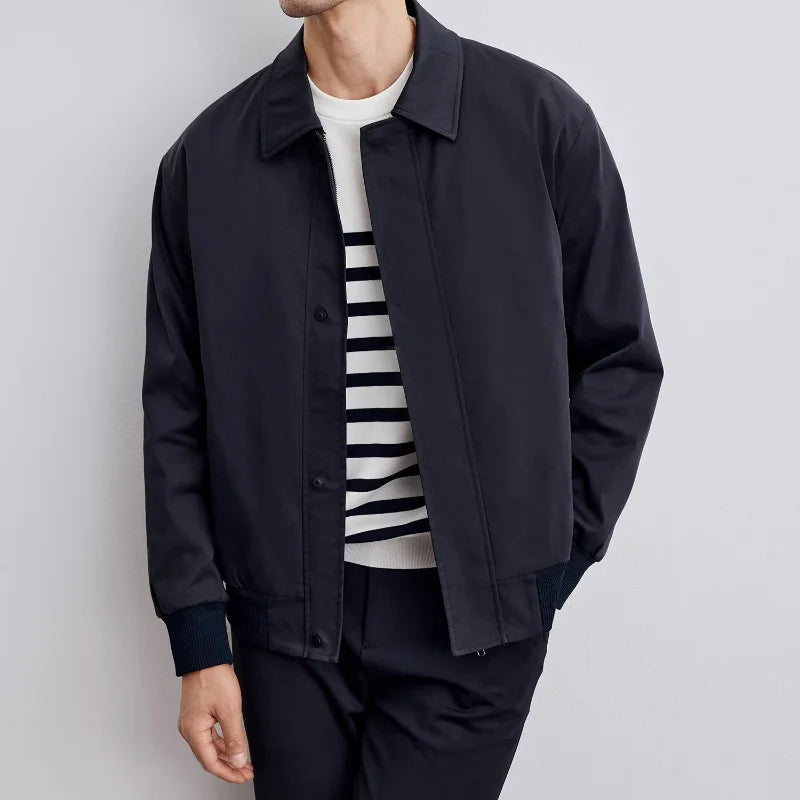 Freddie Regular Fit Harrington Jacket | Collared Long Sleeve Hip-Length Harrington Jacket