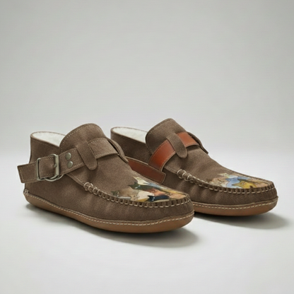 Freya Standard Fit Slip-On Shoes | Buckle Detail Lined Slip-On Shoes