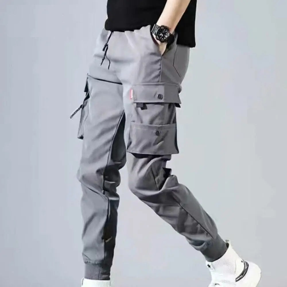 Oscar Tapered Cargo Joggers | Cargo Pockets Drawstring Waist Joggers