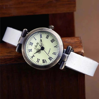 Isla Vintage Wrist Watch | Roman Numerals Round Dial
