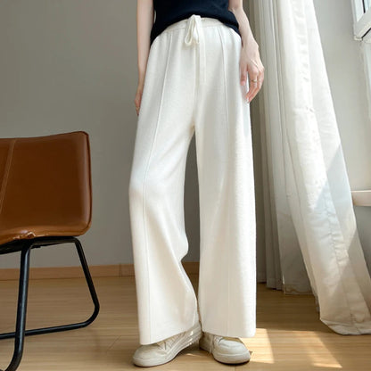 Sienna Relaxed Trousers | Drawstring Waist Wide Leg Trousers