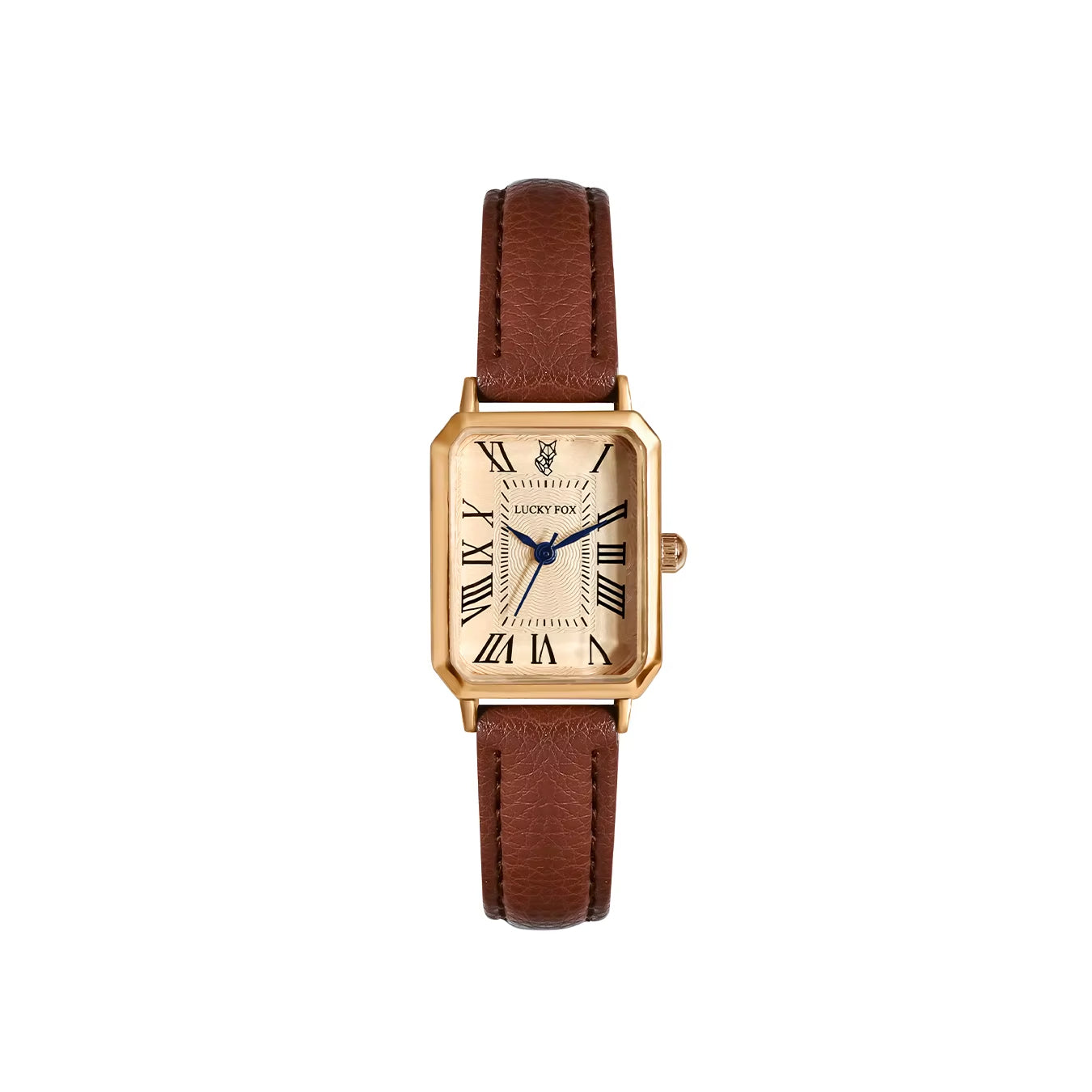 Isabella Rectangle Wristwatch | Roman Numerals Solid Wristwatch