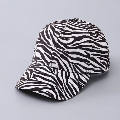 Amelia Structured Baseball Cap | Leopard Print Curved Brim Baseball Cap