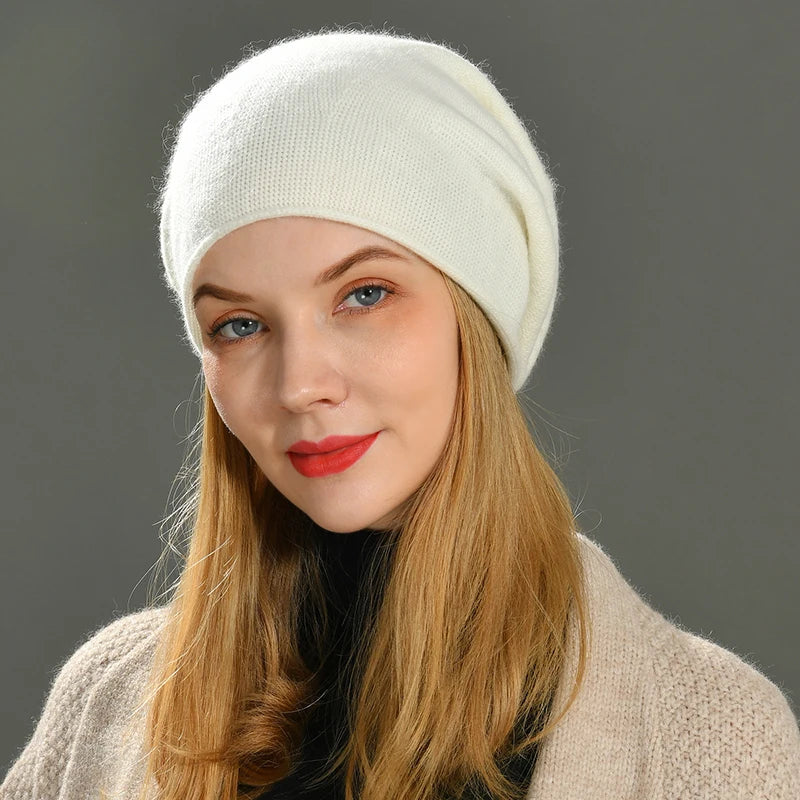Isla Ribbed Relaxed Fit Beanie | Solid Casual Beanie