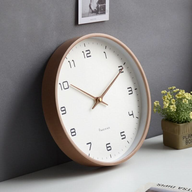 Minimalist Wall Clock with Slim Profile