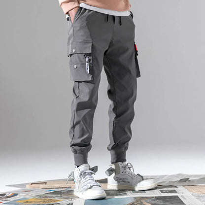 Oscar Tapered Cargo Joggers | Cargo Pockets Drawstring Waist Joggers