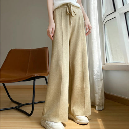 Sienna Relaxed Trousers | Drawstring Waist Wide Leg Trousers