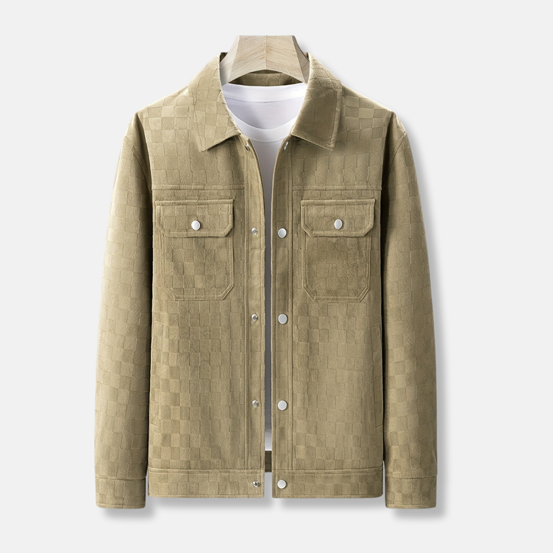 Rocco Relaxed Fit Shirt Jacket | Collared Check Casual Shirt Jacket