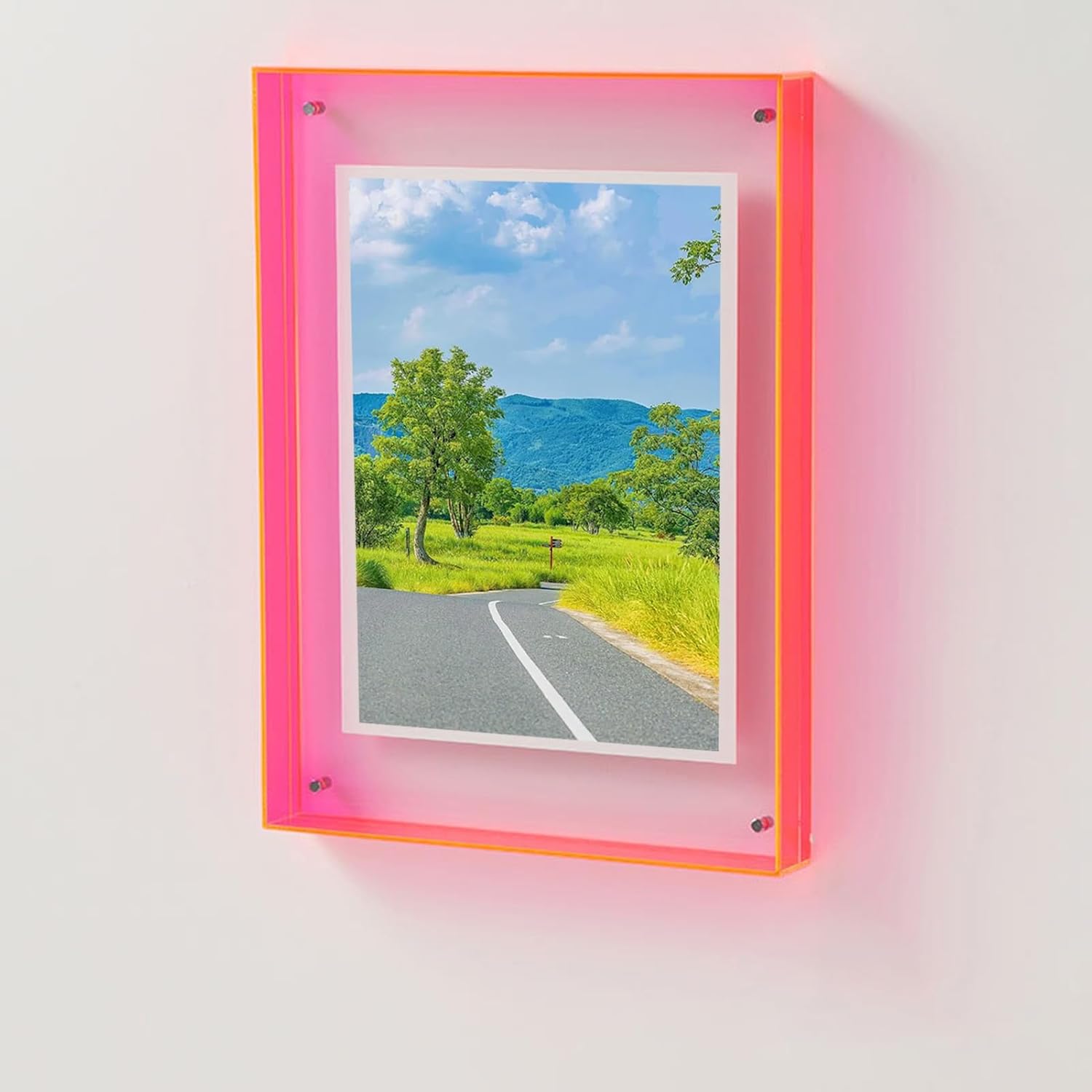 Minimalist Acrylic Photo Frame with Wall-Mountable Design