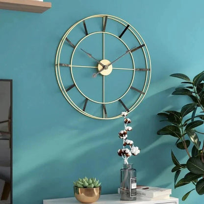 Minimalist Metal Frame Wall Clock