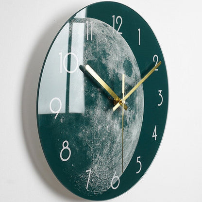Modern Glass Space Image Wall Clock