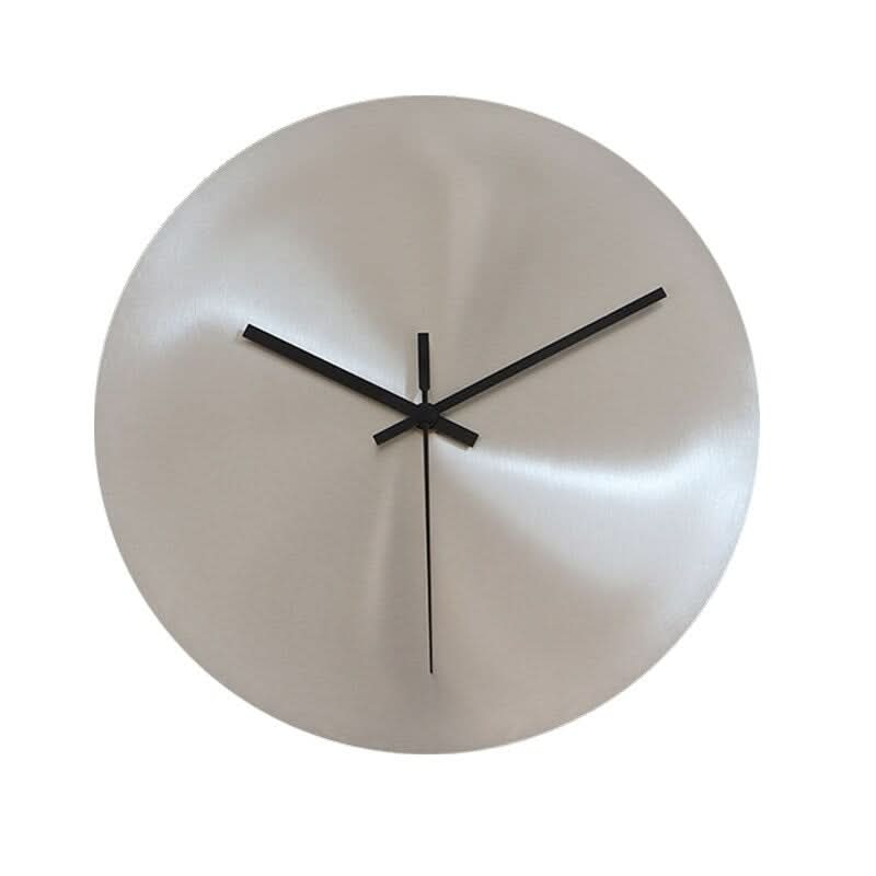 Minimalist Matte Metal Wall Clock