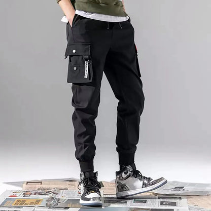 Oscar Tapered Cargo Joggers | Cargo Pockets Drawstring Waist Joggers