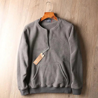 Jack Regular Fit Quarter-Zip Sweatshirt | Mock Neck Kangaroo Pocket Sweatshirt
