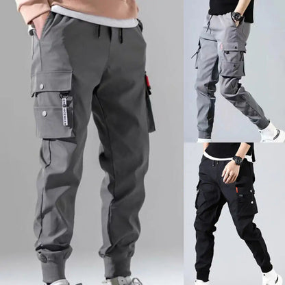 Oscar Tapered Cargo Joggers | Cargo Pockets Drawstring Waist Joggers