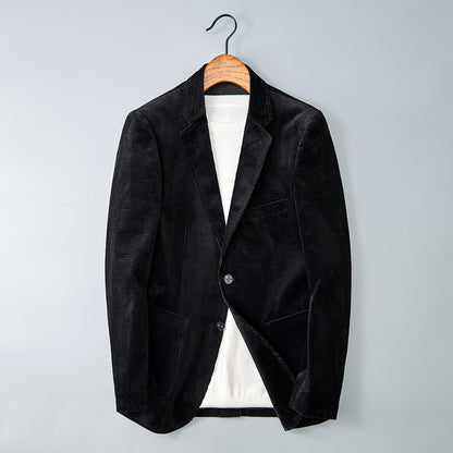 Men's Linen Corduroy Stripe Blazer