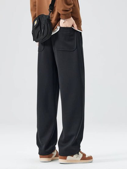 Freddie Pleated Wide-Leg Trousers | Belted Side Pockets Trousers