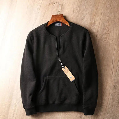 Jack Regular Fit Quarter-Zip Sweatshirt | Mock Neck Kangaroo Pocket Sweatshirt