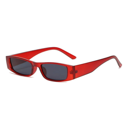 Isla Rectangle Frame Sunglasses | Tinted Lenses Narrow Sunglasses