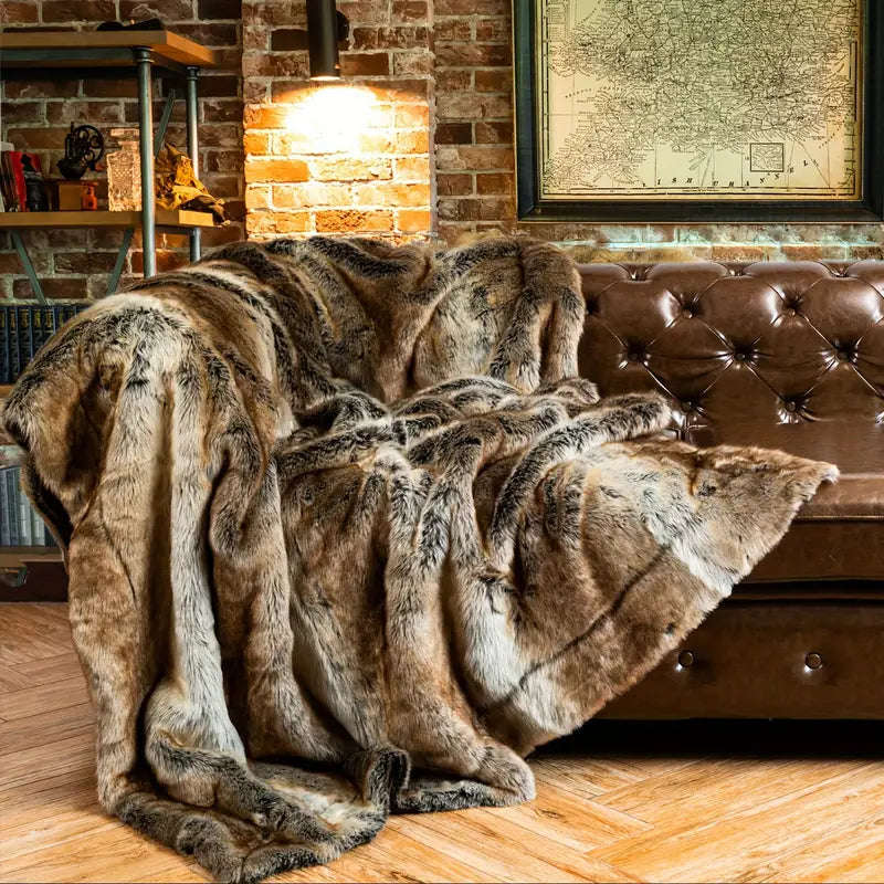 Luxurious Faux Fur Throw Blanket