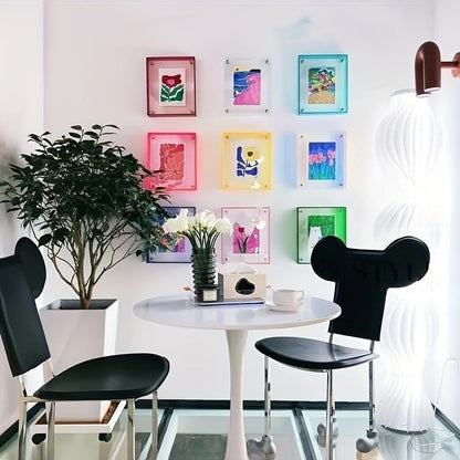 Minimalist Acrylic Photo Frame with Wall-Mountable Design