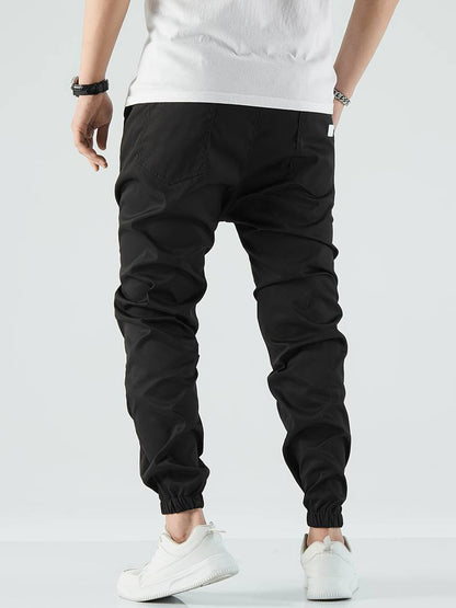 Freddie Relaxed Tapered Joggers | Drawstring Waist Side Pockets Joggers