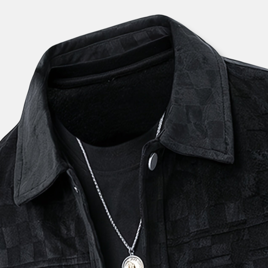 Rocco Relaxed Fit Shirt Jacket | Collared Check Casual Shirt Jacket