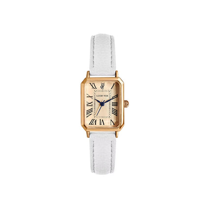 Isabella Rectangle Wristwatch | Roman Numerals Solid Wristwatch
