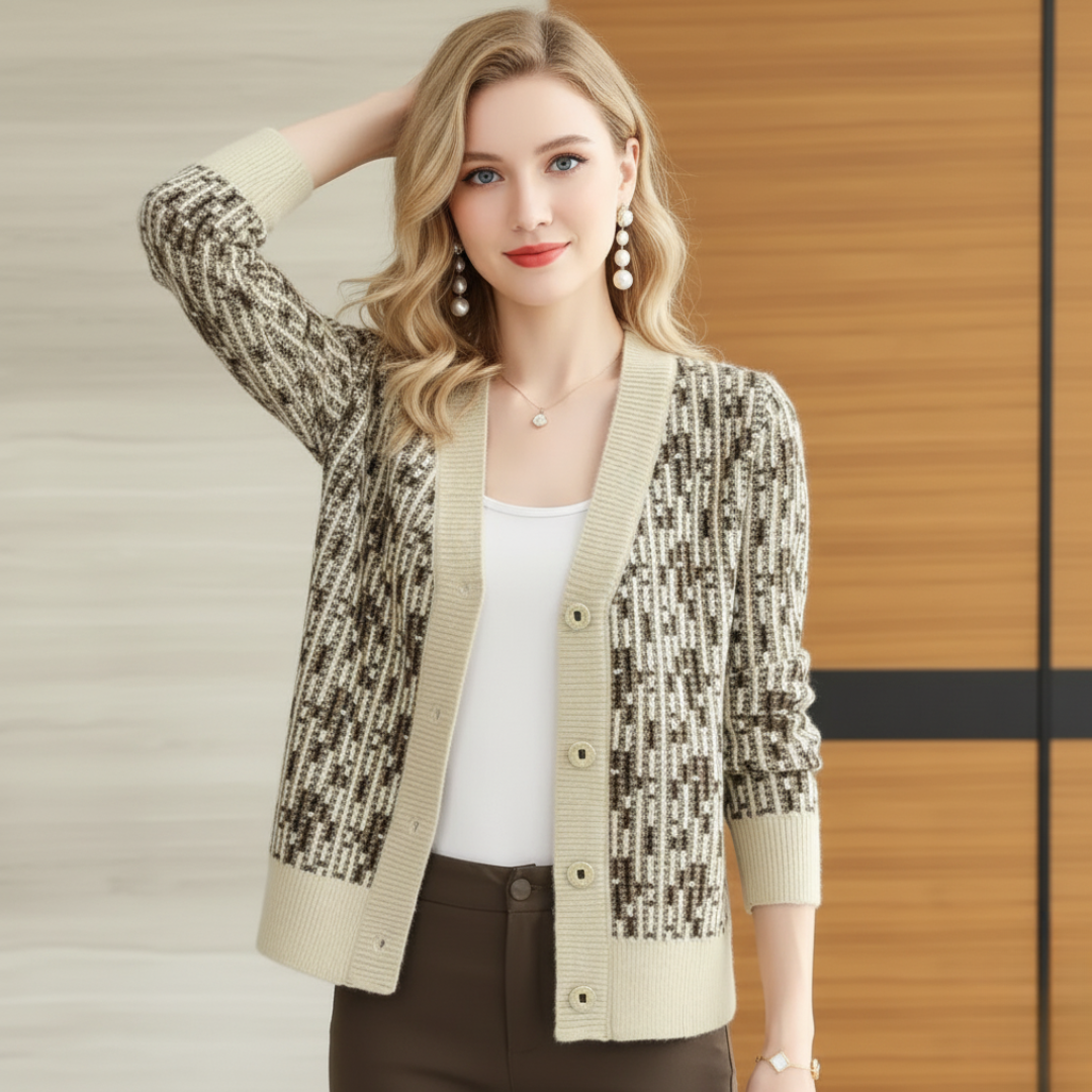 Isabella Regular Fit Cardigan | V-Neck Button Front Cardigan