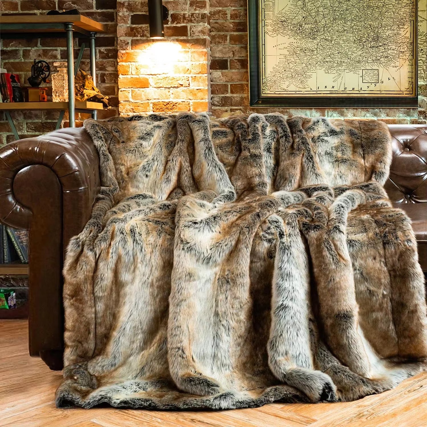 Luxurious Faux Fur Throw Blanket