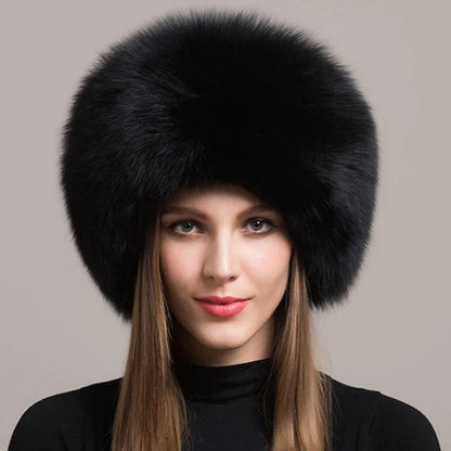 Ivy Voluminous Fur Hat | Plush Solid Fur Hat