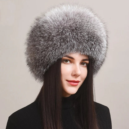 Ivy Voluminous Fur Hat | Plush Solid Fur Hat