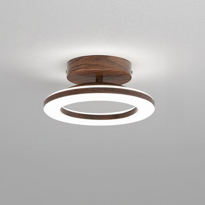 Minimalist Wood Trim LED Ceiling Light