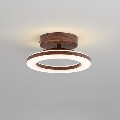 Minimalist Wood Trim LED Ceiling Light