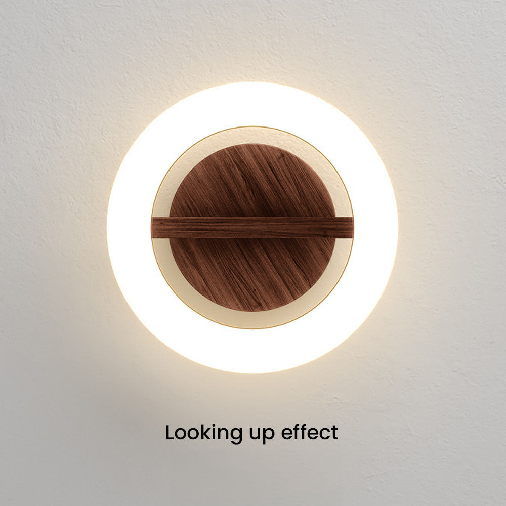 Minimalist Wood Trim LED Ceiling Light