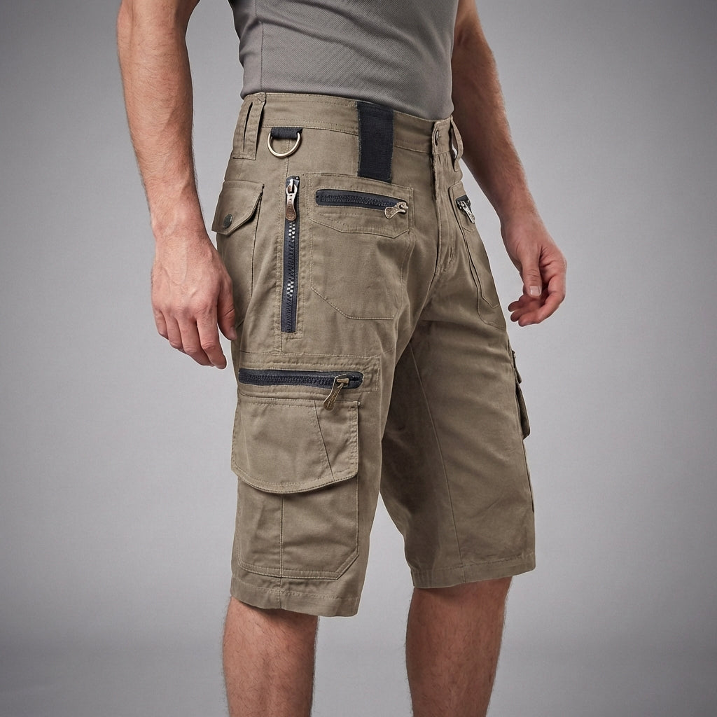 Relaxed Fit Cargo Knee-Length Shorts for Men – Functional & Comfortable Design