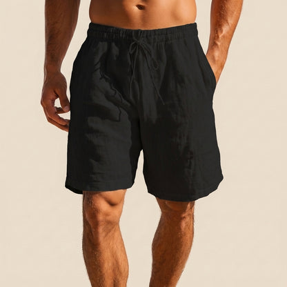 Relaxed Fit Solid Above Knee Swim Shorts for Men – Comfortable Beachwear Essentials
