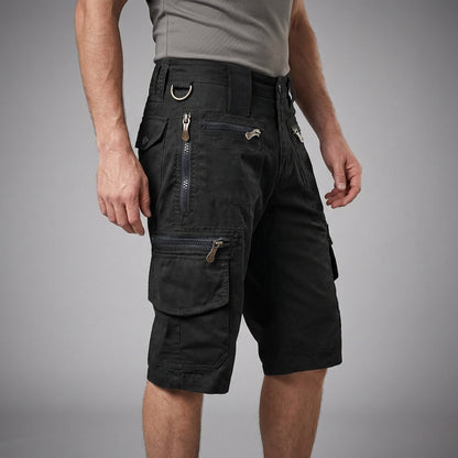 Relaxed Fit Cargo Knee-Length Shorts for Men – Functional & Comfortable Design