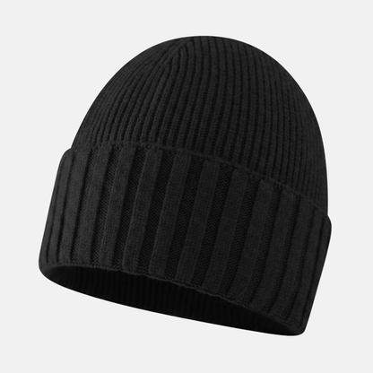 Henry Ribbed Beanie | Striped Close Fit Head Coverage Beanie