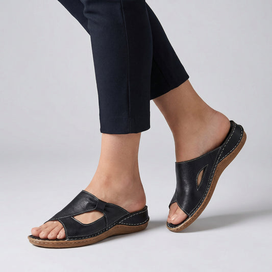 Orthopedic Open Toe Slip-On Sandals for Women – Supportive & Stylish Comfort
