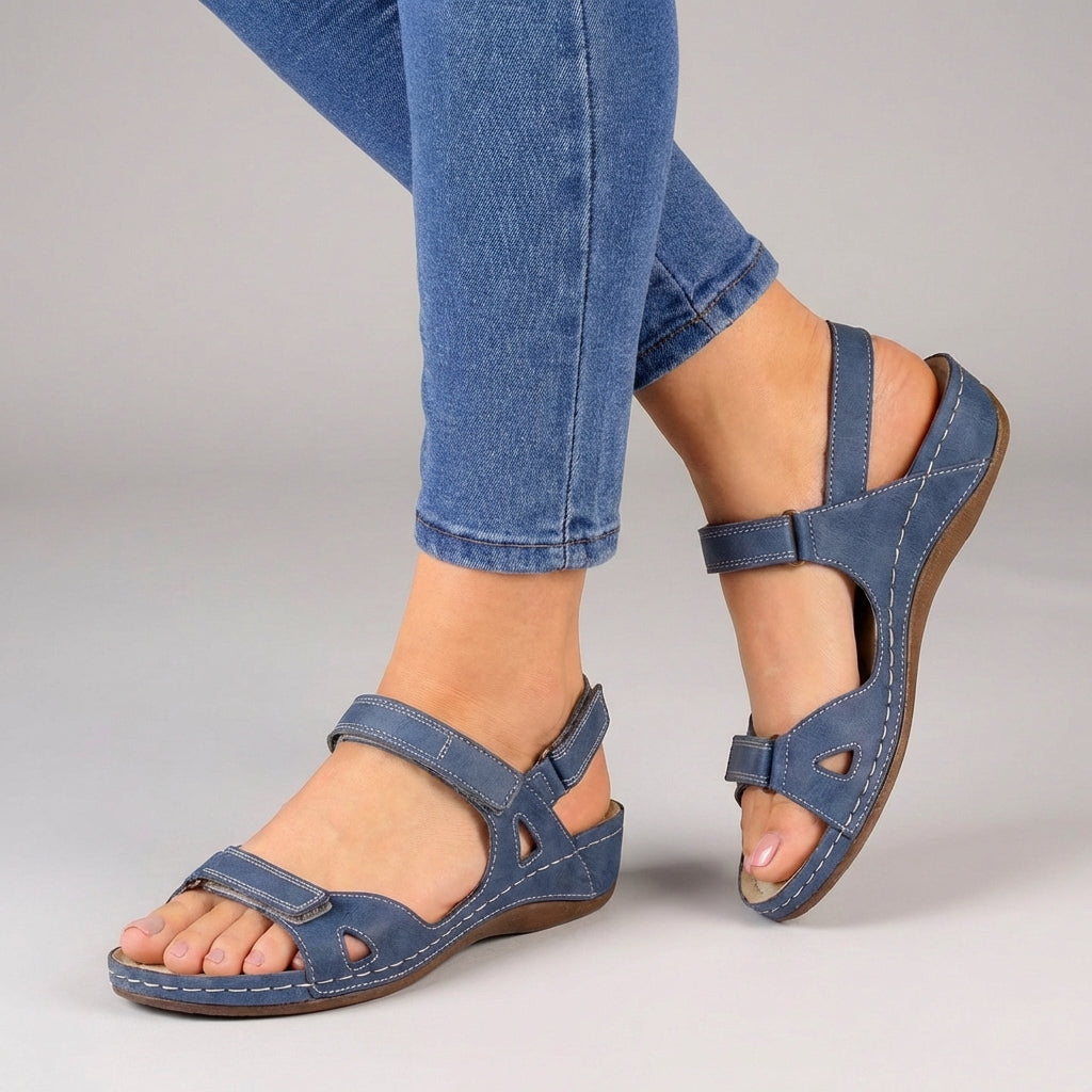 Adjustable Strap Orthopedic Open Toe Comfort Sandals for Women – Supportive & Comfortable