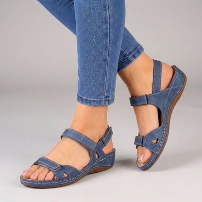 Adjustable Strap Orthopedic Open Toe Comfort Sandals for Women – Supportive & Comfortable