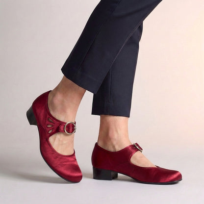 Orthopedic Buckle Strap Mary Jane Shoes for Women – Supportive Comfort & Style
