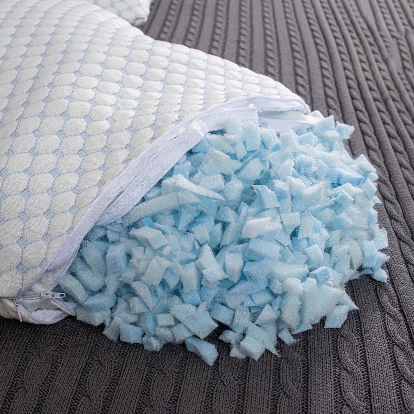 Contemporary Textured Memory Foam Pillow